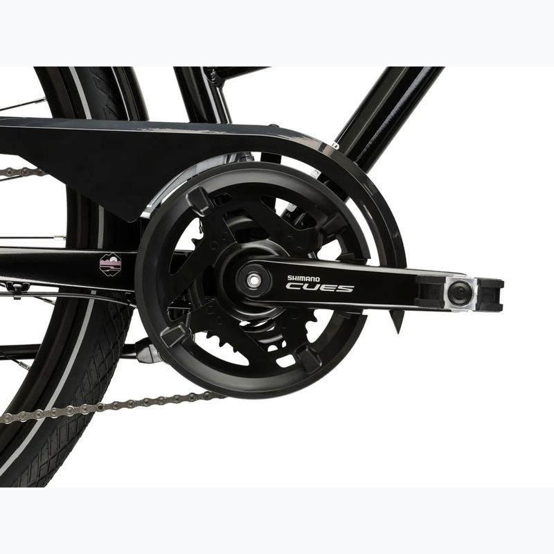 Велосипед трекінговий жіночий KROSS Trans 7.0 W чорний/рожевий/глянцевий 10