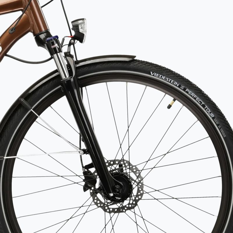 Велосипед трекінговий KROSS Trans 5.0 коричневий/срібний/глянцевий 6