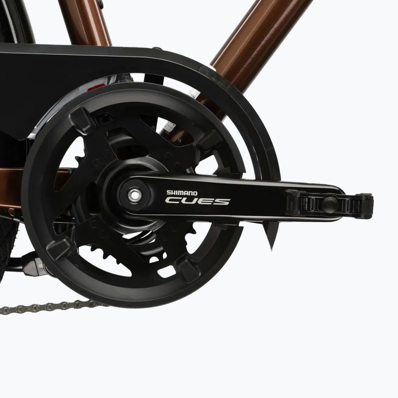 Велосипед трекінговий KROSS Trans 5.0 коричневий/срібний/глянцевий 10