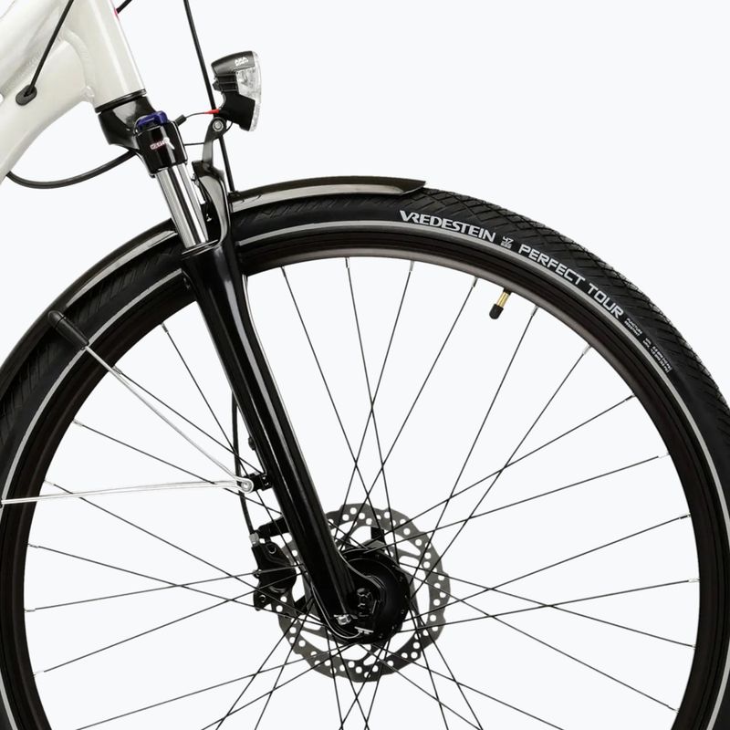 Велосипед трекінговий жіночий KROSS Trans 5.0 W сірий/рожевий/глянцевий 6