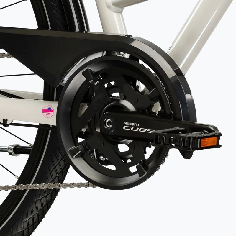 Велосипед трекінговий жіночий KROSS Trans 5.0 W сірий/рожевий/глянцевий 9