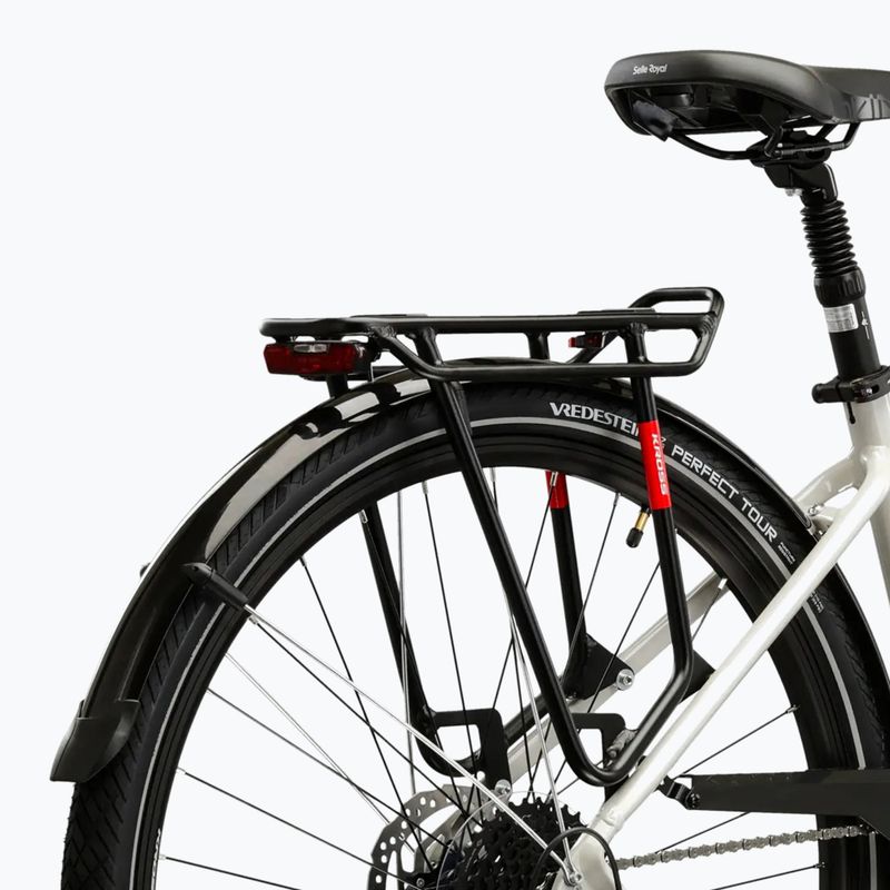 Велосипед трекінговий жіночий KROSS Trans 5.0 W сірий/рожевий/глянцевий 11