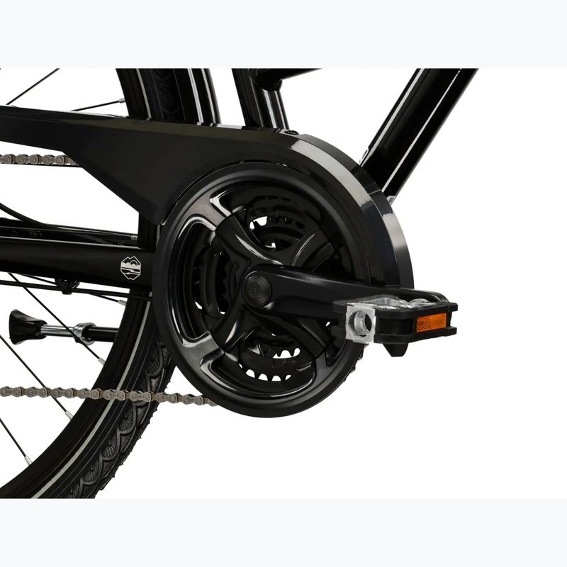 Велосипед трекінговий жіночий KROSS Trans 4.0 W чорний/срібний/глянцевий 9