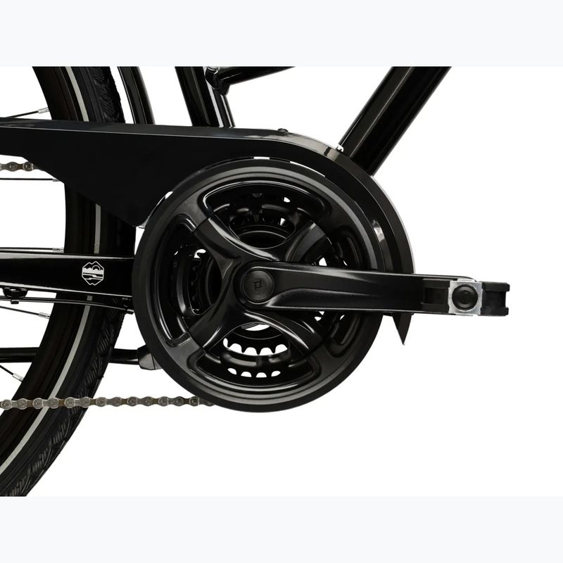 Велосипед трекінговий жіночий KROSS Trans 4.0 W чорний/срібний/глянцевий 10