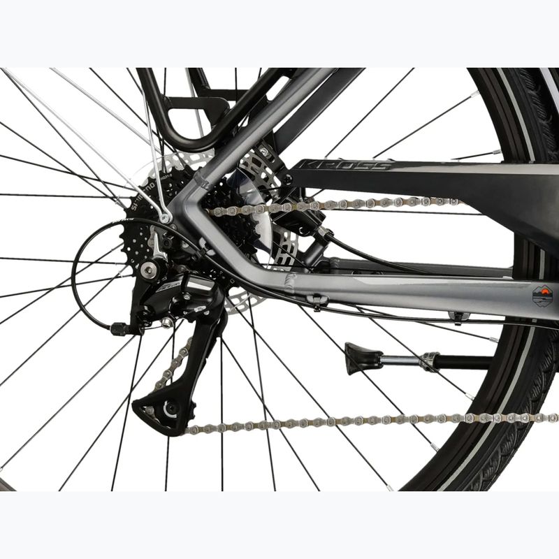 Велосипед трекінговий чоловічий KROSS Trans 4.0 сірий/чорний/матовий 8