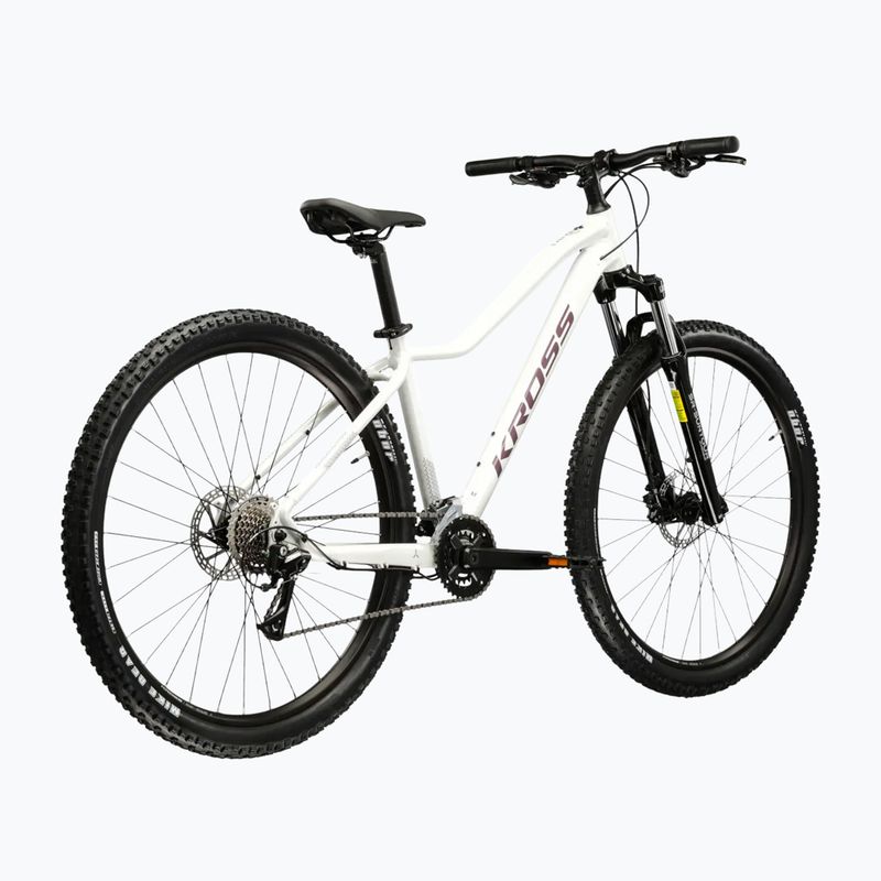 Велосипед гірський жіночий KROSS Lea 4.0 W 29 білий/фіолетовий/глянець 3