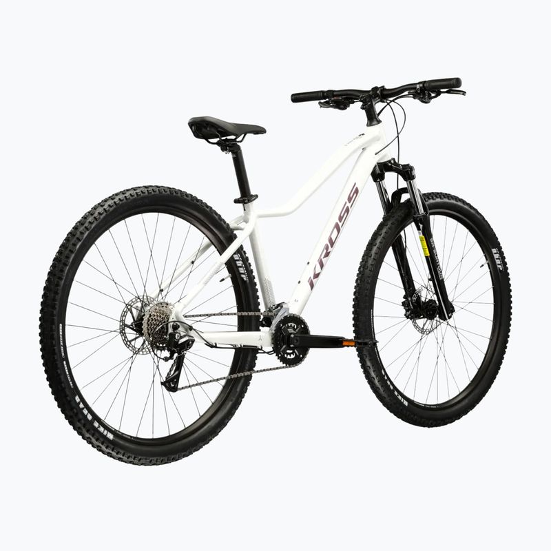 Велосипед гірський жіночий KROSS Lea 4.0 W 27.5 білий/фіолетовий/глянець 3