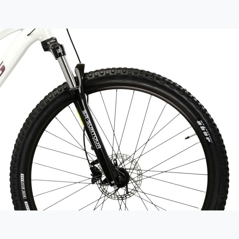 Велосипед гірський жіночий KROSS Lea 4.0 W 27.5 білий/фіолетовий/глянець 6
