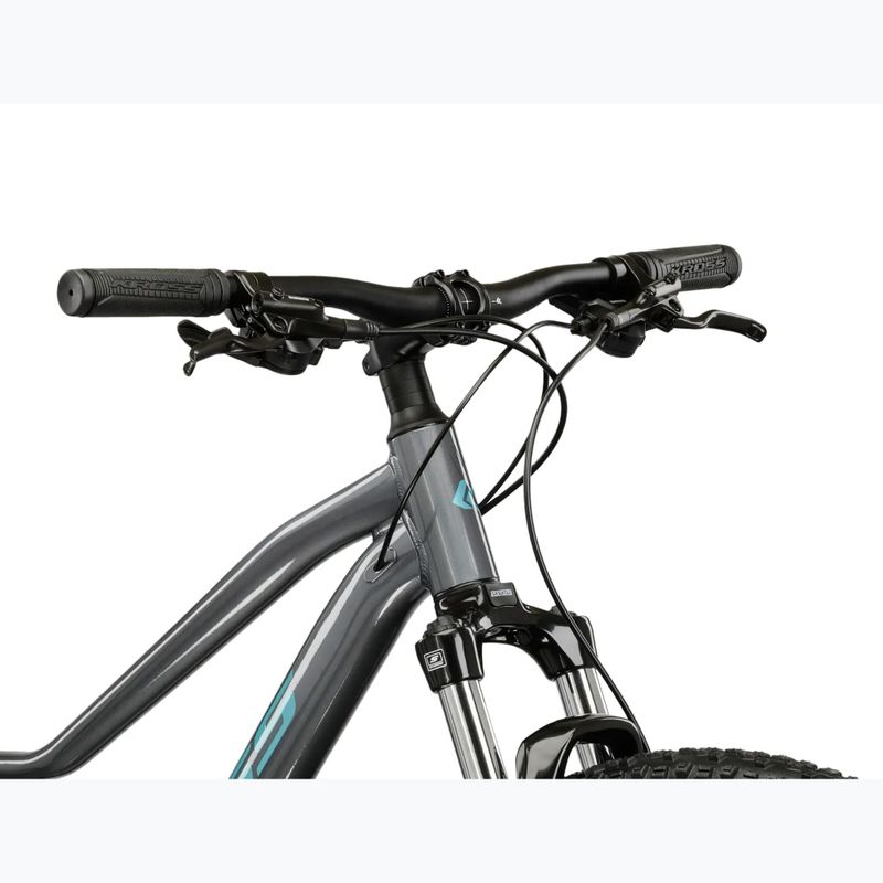 Велосипед гірський жіночий KROSS Lea 4.0 W 27.5 сірий/бірюзовий/глянець 4