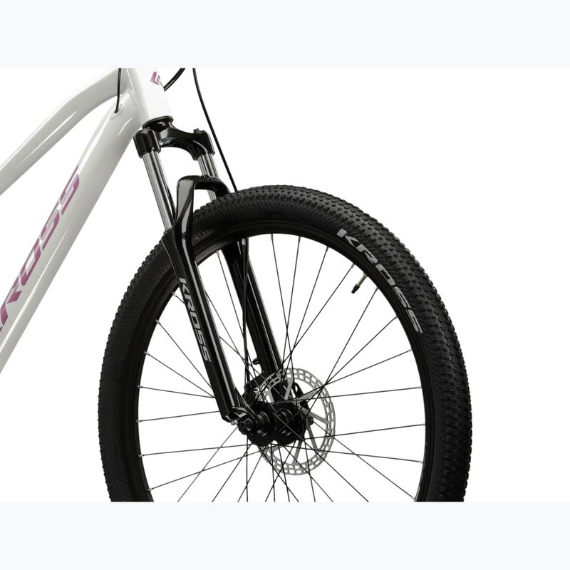 Велосипед гірський жіночий KROSS Lea 3.0 W 27.5 білий/рожевий/глянець 5