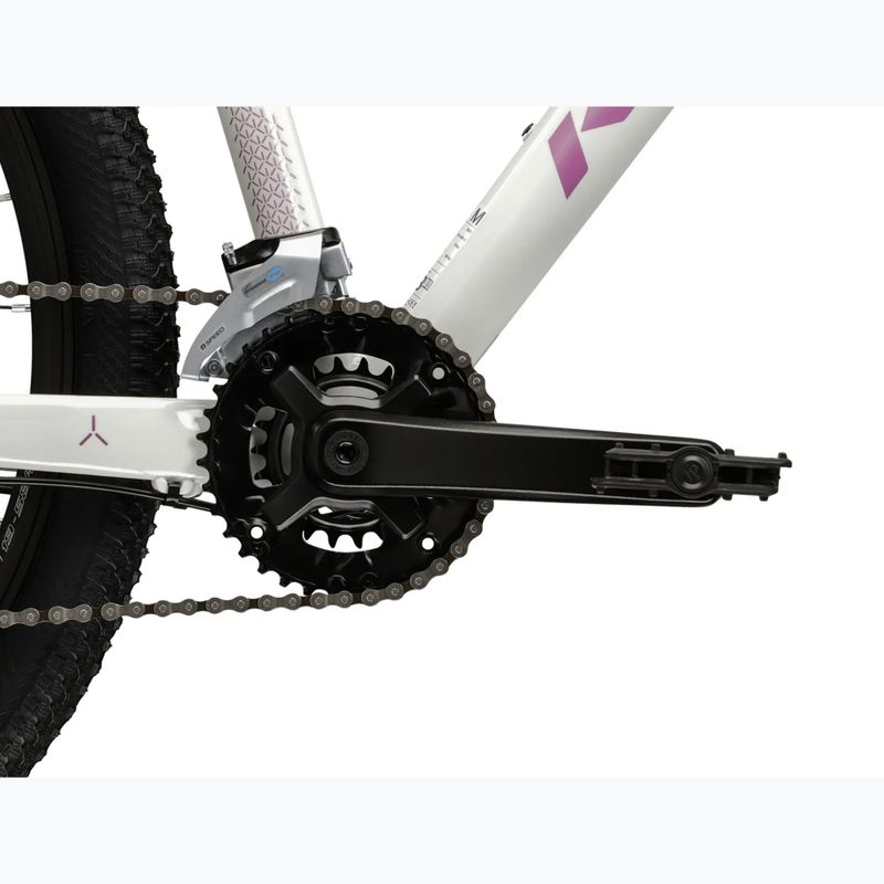 Велосипед гірський жіночий KROSS Lea 3.0 W 27.5 білий/рожевий/глянець 10
