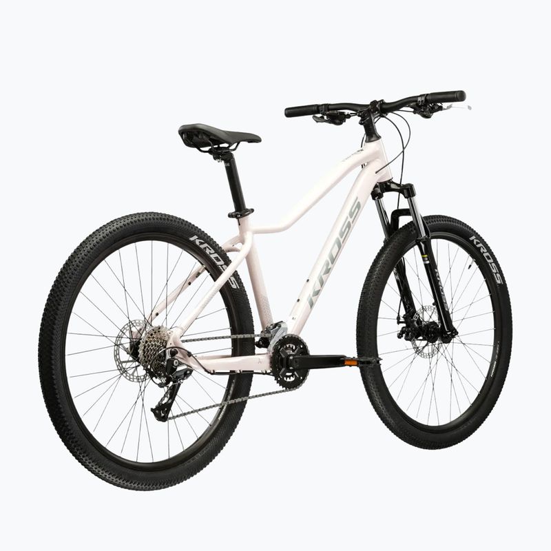 Велосипед гірський жіночий KROSS Lea 3.0 W 27.5 рожевий/сірий/глянець 3