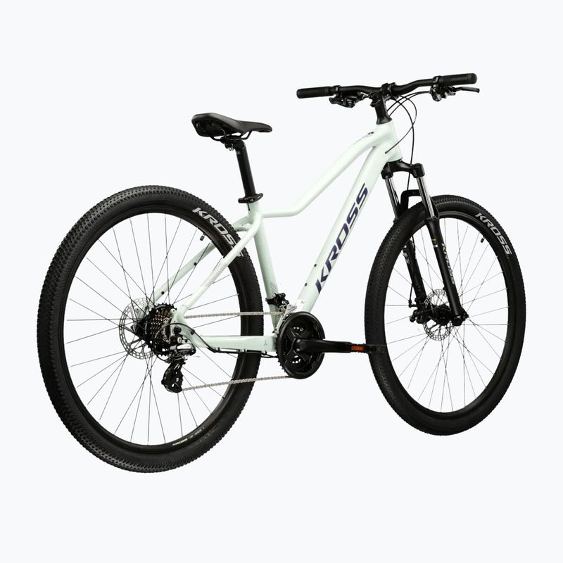 Велосипед гірський жіночий KROSS Lea 2.0 W 27.5 м'ятний/фіолетовий/матовий 3