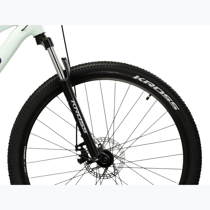 Велосипед гірський жіночий KROSS Lea 2.0 W 27.5 м'ятний/фіолетовий/матовий 6