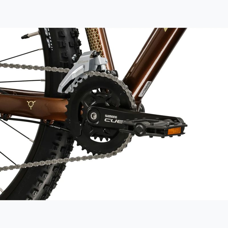 Велосипед гірський KROSS Hexagon 5.0 29" коричневий/золотий/глянцевий 9