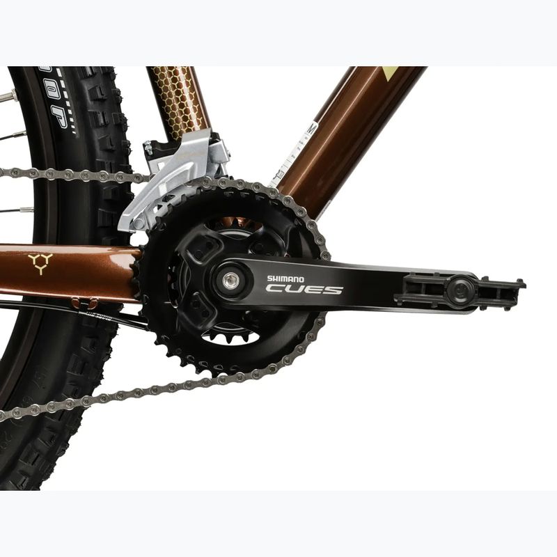 Велосипед гірський KROSS Hexagon 5.0 29" коричневий/золотий/глянцевий 10