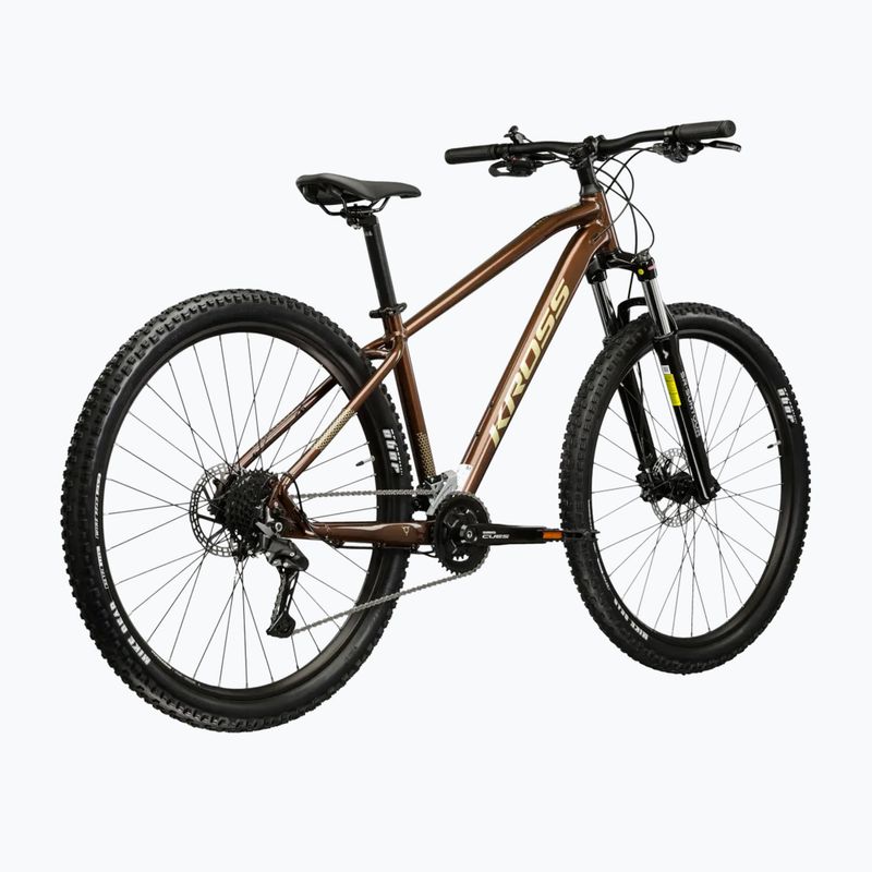 Велосипед гірський KROSS Hexagon 5.0 27.5" коричневий/золотий/глянцевий 3