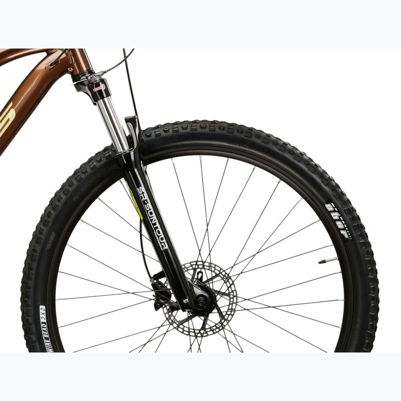 Велосипед гірський KROSS Hexagon 5.0 27.5" коричневий/золотий/глянцевий 6