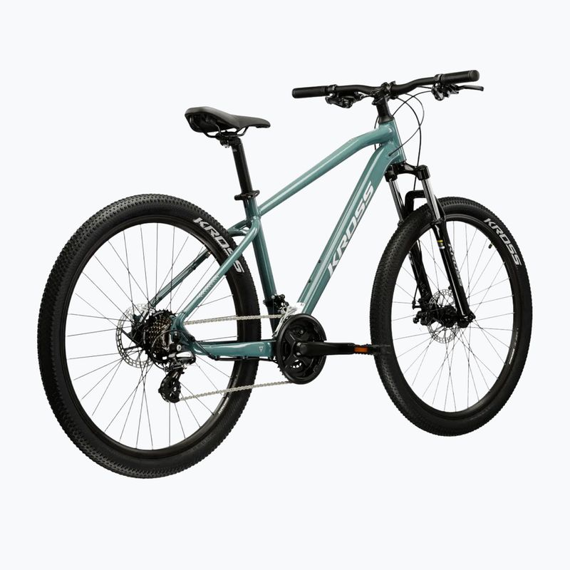 Велосипед гірський KROSS Hexagon 2.0 27,5" зелений/срібний/глянець 3