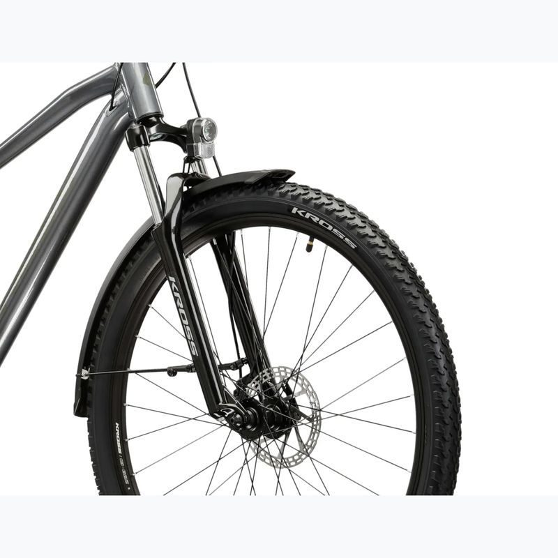 Велосипед гірський KROSS Hexagon 2.0 EQ 27,5" сірий/темно-сірий/глянець 5