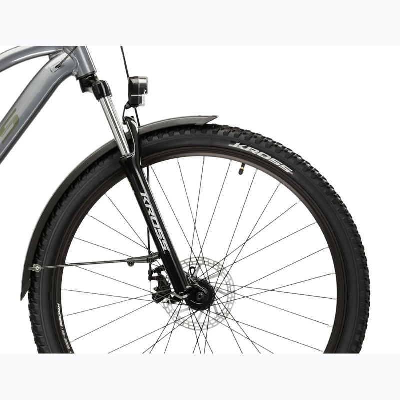 Велосипед гірський KROSS Hexagon 2.0 EQ 27,5" сірий/темно-сірий/глянець 6