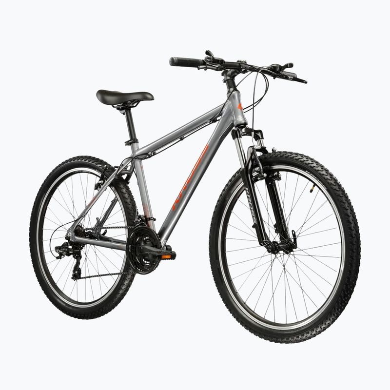 Велосипед гірський KROSS Hexagon 1.0 26" графіт/помаранчевий/ глянцевий 2