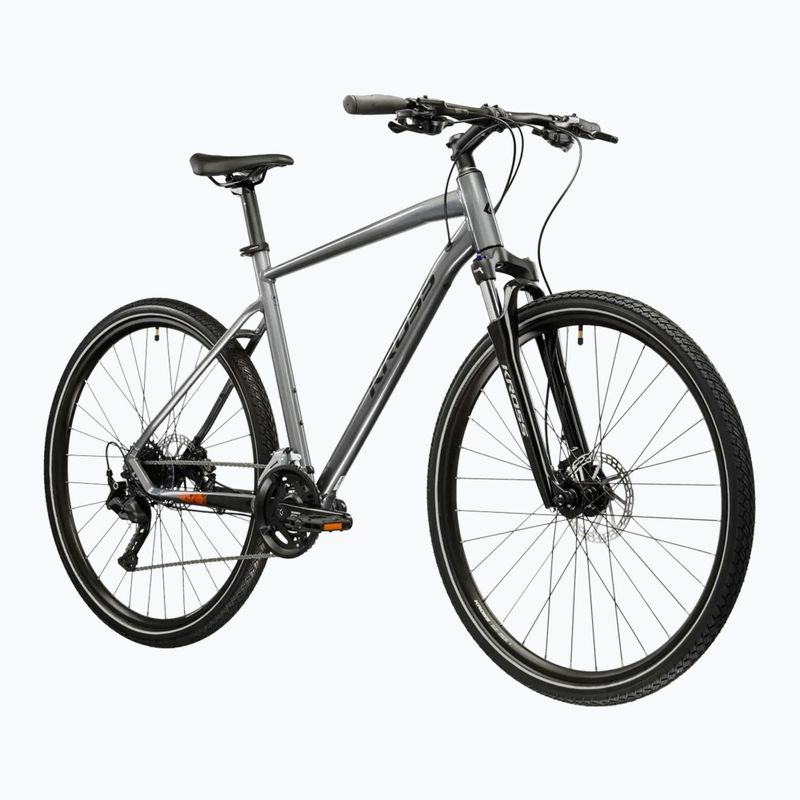 Велосипед кросовий KROSS Evado 5.0 сірий/чорний/глянцевий 2