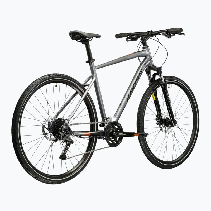 Велосипед кросовий KROSS Evado 5.0 сірий/чорний/глянцевий 3