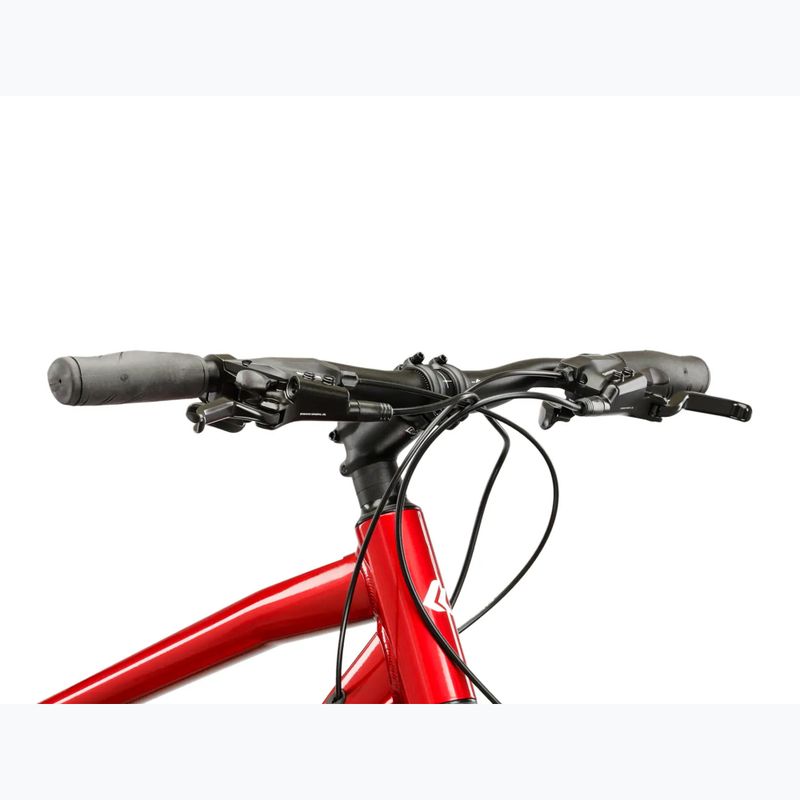 Велосипед кросовий KROSS Evado 4.0 бордовий/білий/глянець 4