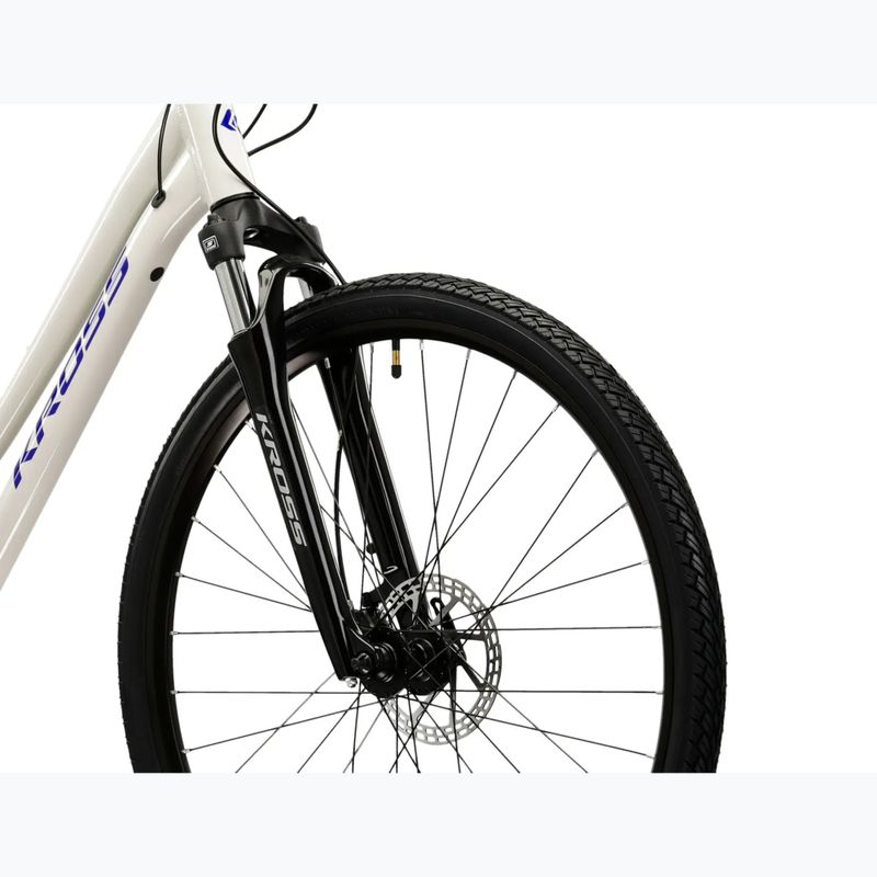 Велосипед кросовий жіночий KROSS Evado 4.0 W сірий/синій 5