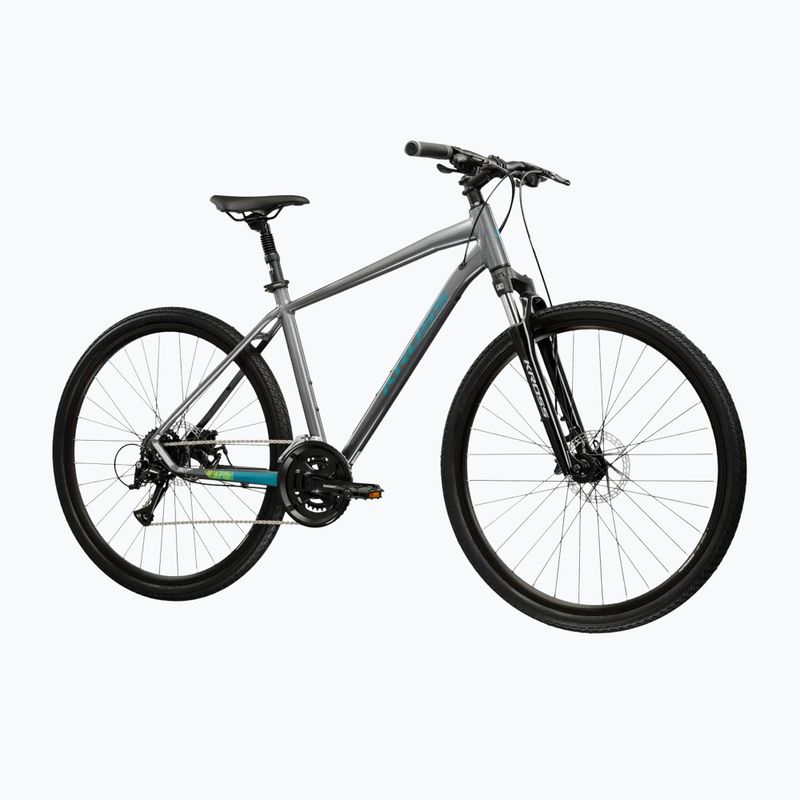 Велосипед кросовий KROSS Evado 3.0 сірий/морський/глянець 2