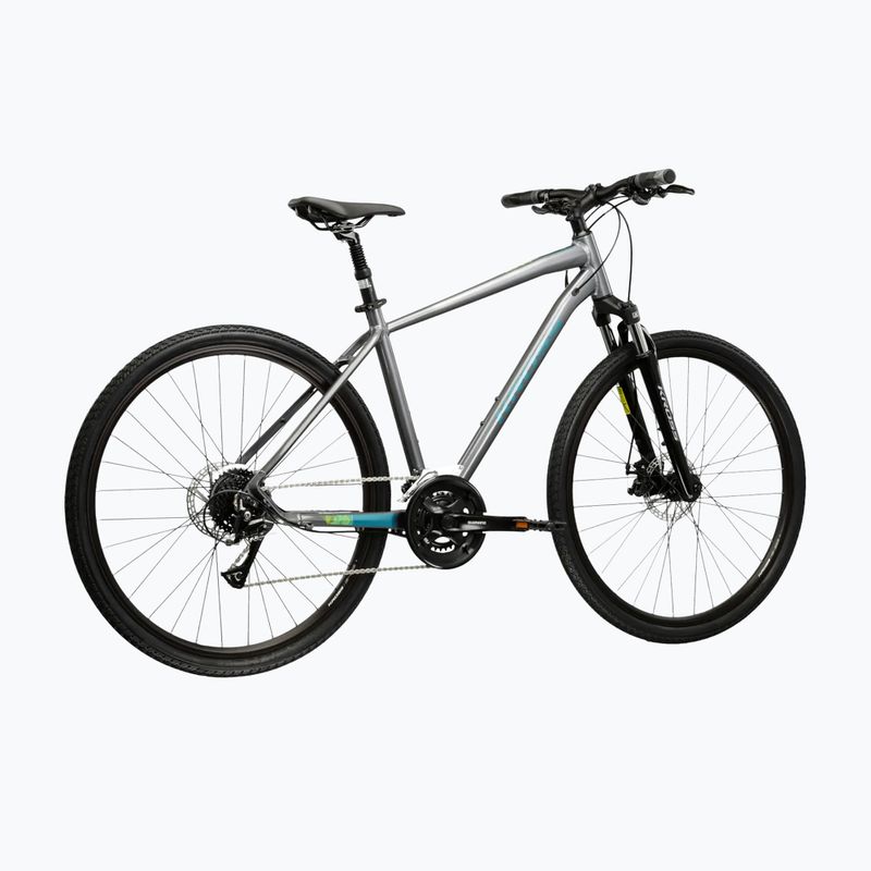 Велосипед кросовий KROSS Evado 3.0 сірий/морський/глянець 3