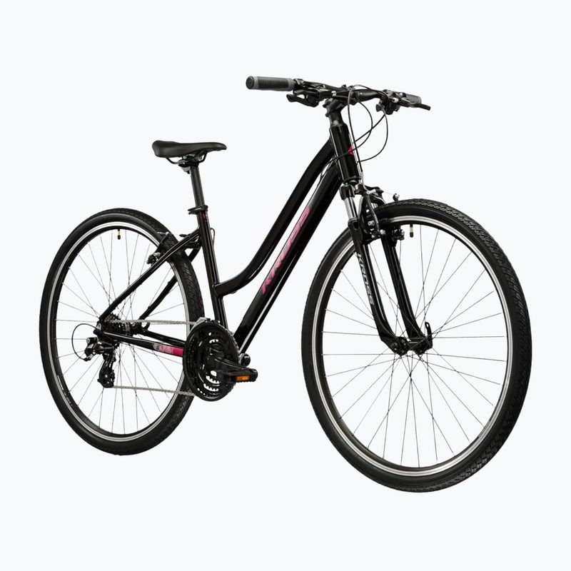 Велосипед кросовий жіночий KROSS Evado 2.0 W чорний/рожевий 2