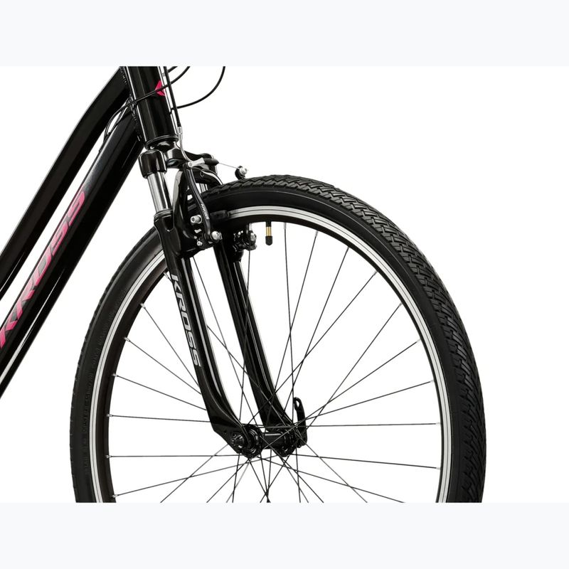 Велосипед кросовий жіночий KROSS Evado 2.0 W чорний/рожевий 5
