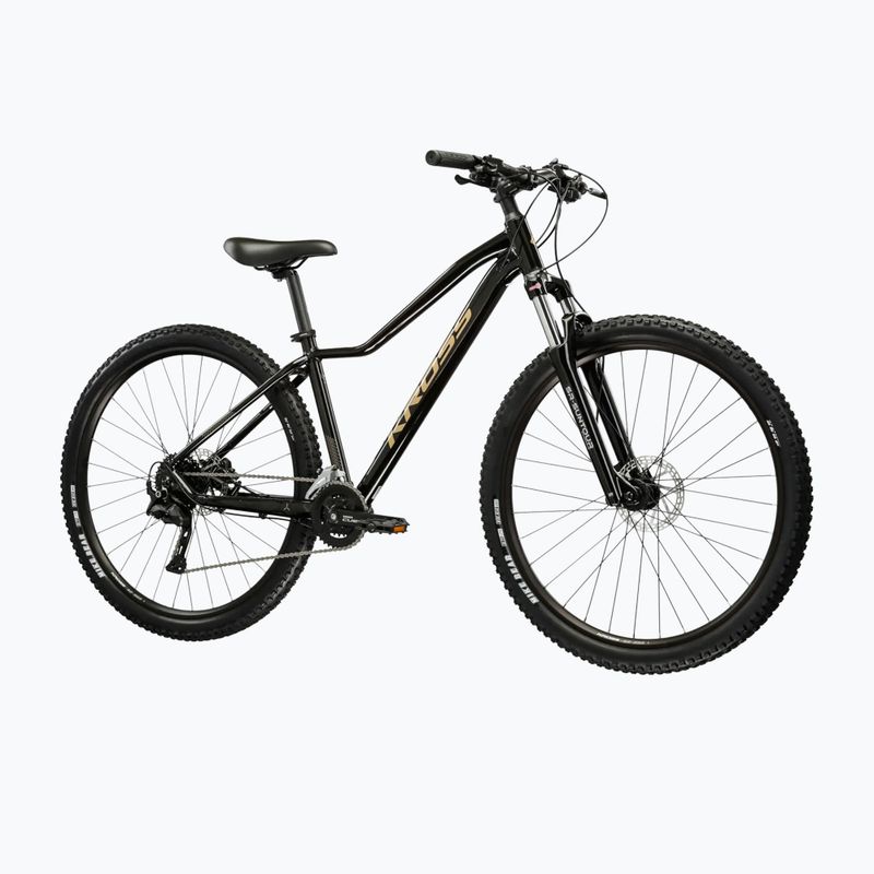 Велосипед гірський жіночий KROSS Lea 5.0 27,5" чорний/золотий/глянцевий 2