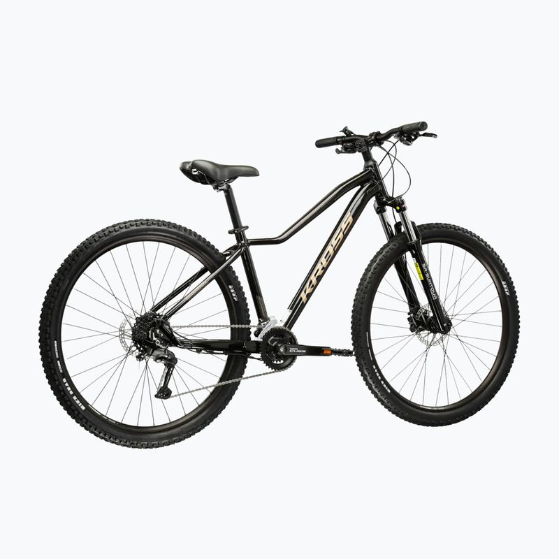 Велосипед гірський жіночий KROSS Lea 5.0 27,5" чорний/золотий/глянцевий 3