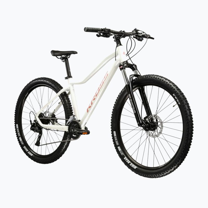 Велосипед гірський жіночий KROSS Lea 5.0 27,5" білий/рожевий/глянцевий 2