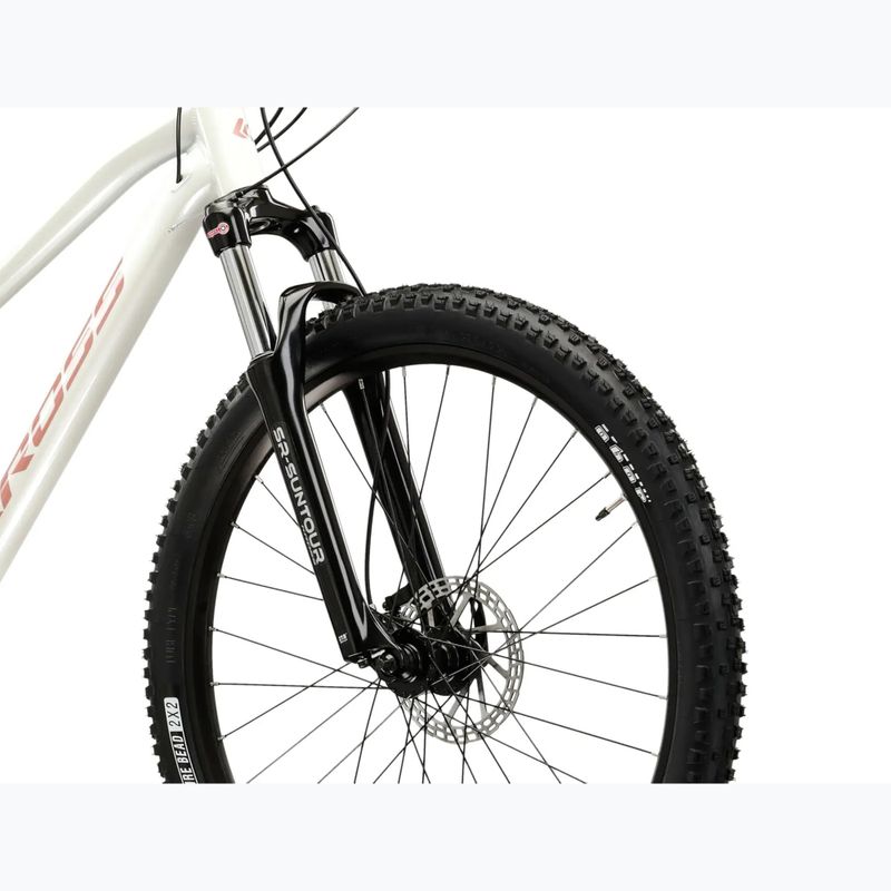Велосипед гірський жіночий KROSS Lea 5.0 27,5" білий/рожевий/глянцевий 5