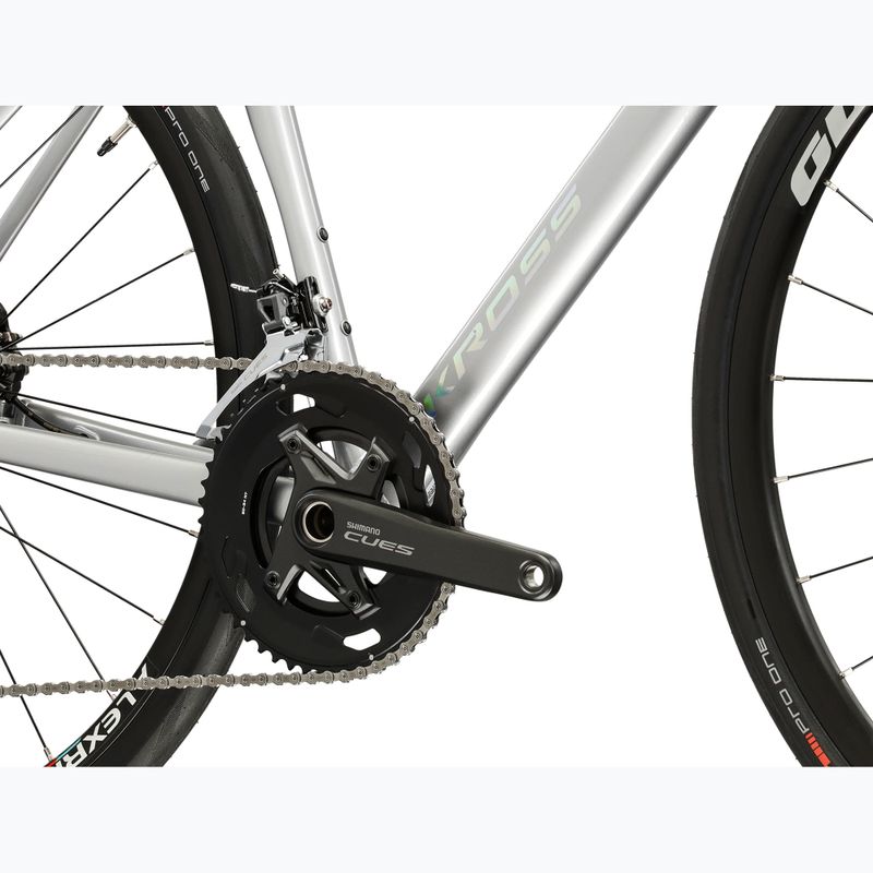 Велосипед шосейний KROSS Alta 2.0 срібний/бірюзовий/глянцевий 8