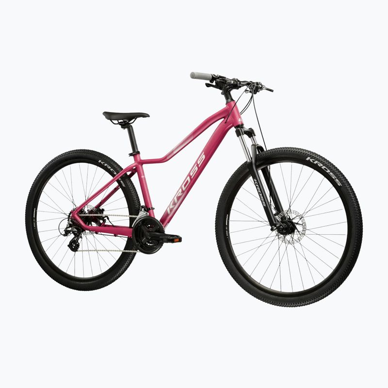 Велосипед гірський жіночий KROSS Lea 2.0 W 29 рожевий/срібний/матовий 2