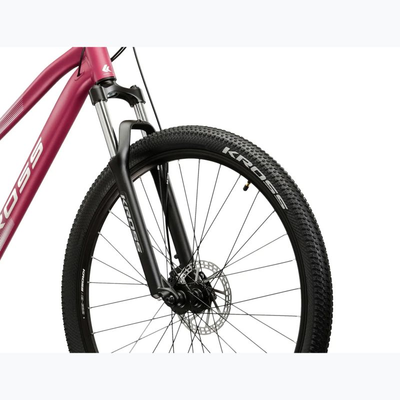Велосипед гірський жіночий KROSS Lea 2.0 W 27.5 рожевий/срібний/матовий 5