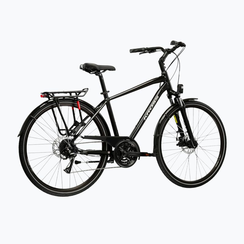 Велосипед трекінговий KROSS Trans 3.0 чорний/сірий/глянцевий 3