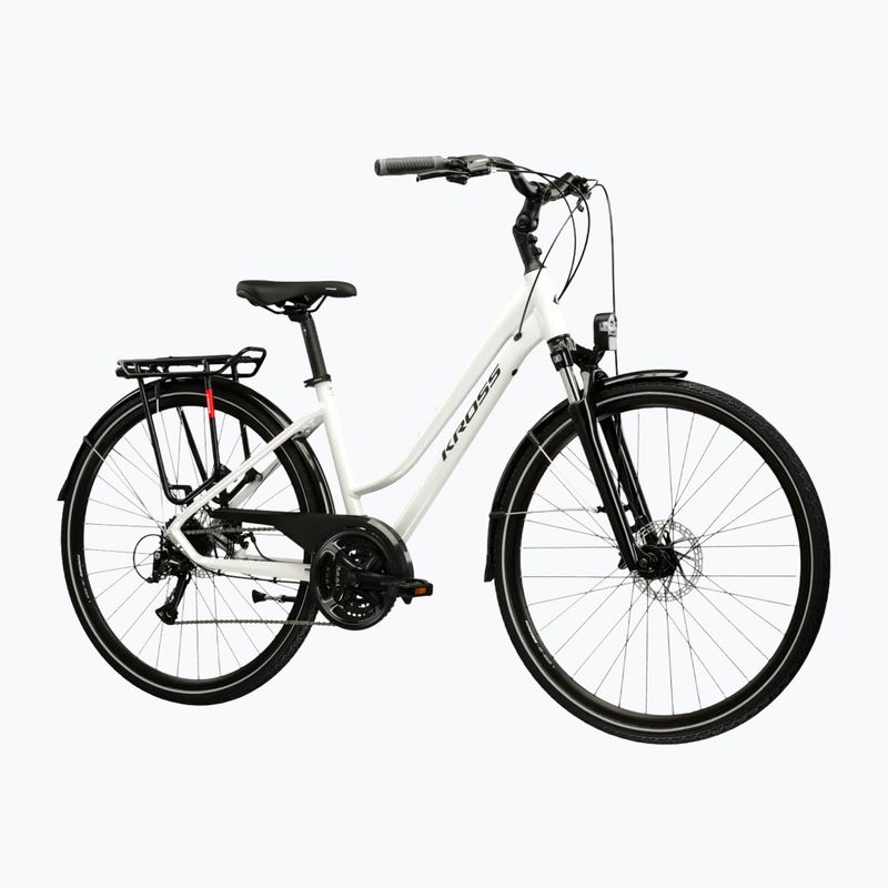 Велосипед трекінговий жіночий KROSS Trans 3.0 W перлинний/чорний/глянцевий 2