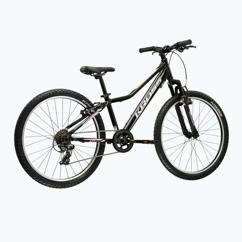 Велосипед дитячий KROSS Lea Jr 1.0 W чорний/срібний/глянцевий 3