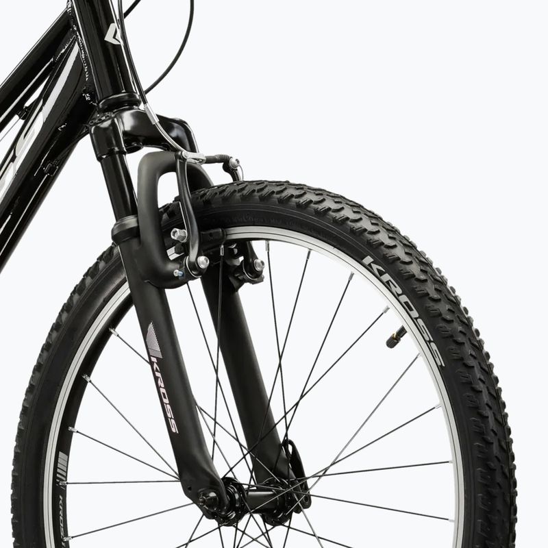 Велосипед дитячий KROSS Lea Jr 1.0 W чорний/срібний/глянцевий 5