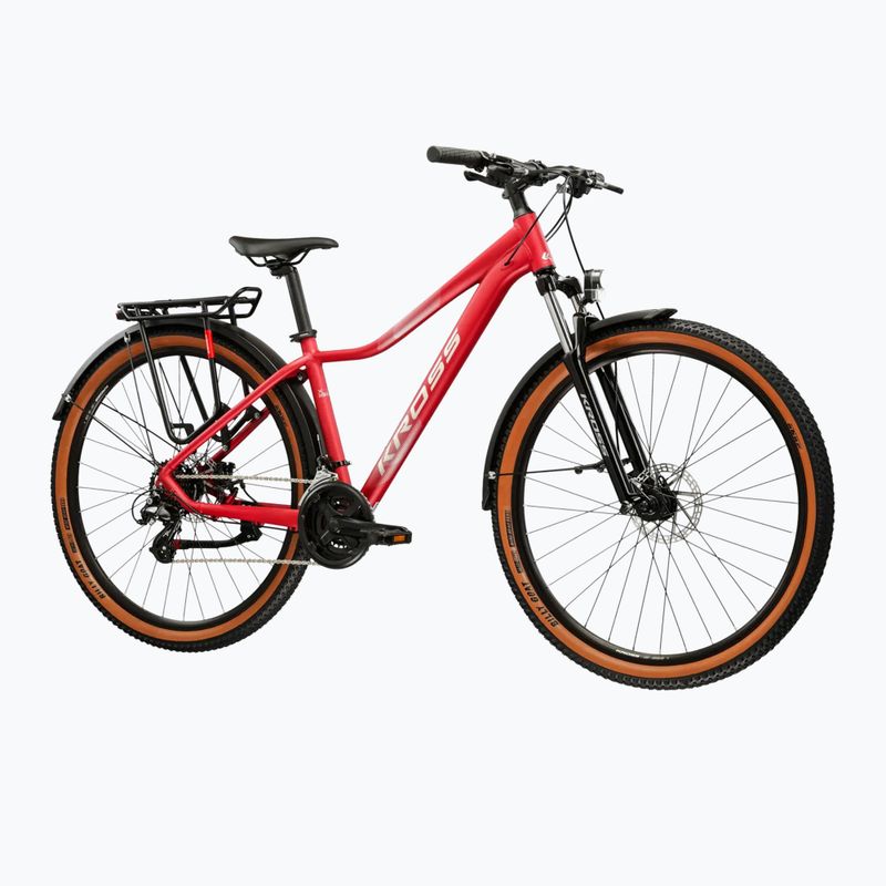 Велосипед гірський жіночий KROSS Lea X200 Eq W 29 рожевий/срібний/матовий 2