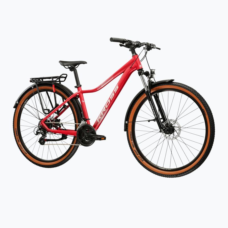 Велосипед гірський жіночий KROSS Lea X200 Eq W 27.5 рожевий/срібний/матовий 2