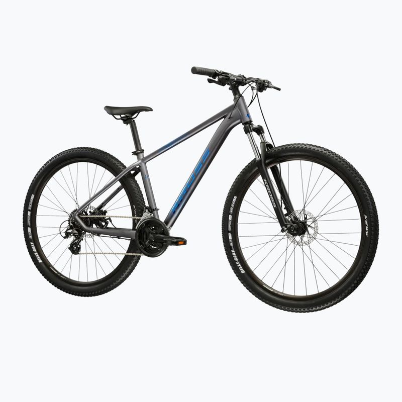 Велосипед гірський KROSS Hexagon X200 27,5" сірий/блакитний/матовий 2