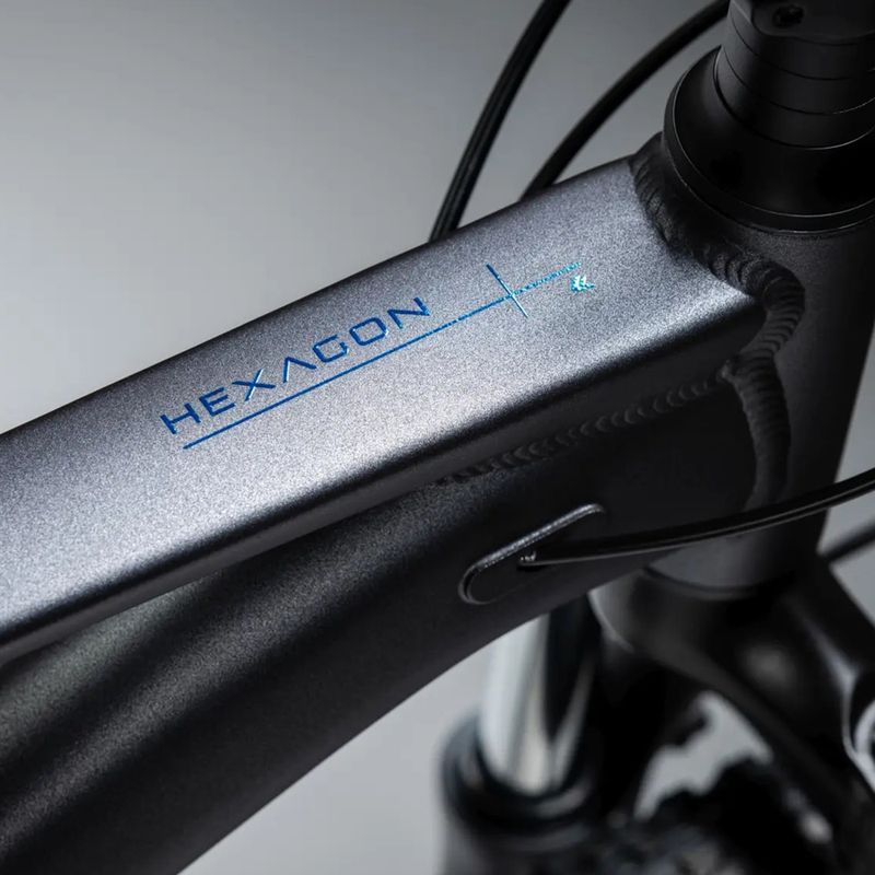 Велосипед гірський KROSS Hexagon X200 27,5" сірий/блакитний/матовий 16