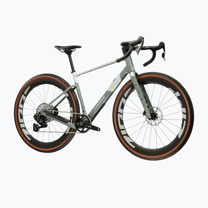 Велосипед гравійний KROSS Esker ADV 3.0 зелено-сірий/срібний/матовий 2